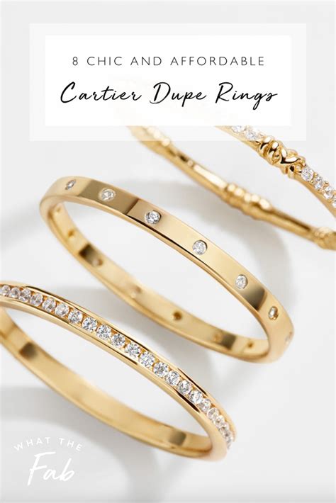 dupe cartier rings.